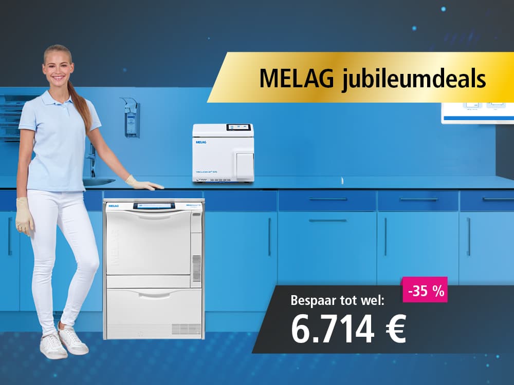 Compleetpakket met Vacuclave 105 en MELAtherm 10 Evolution | Jubileumdeal met 35% korting
