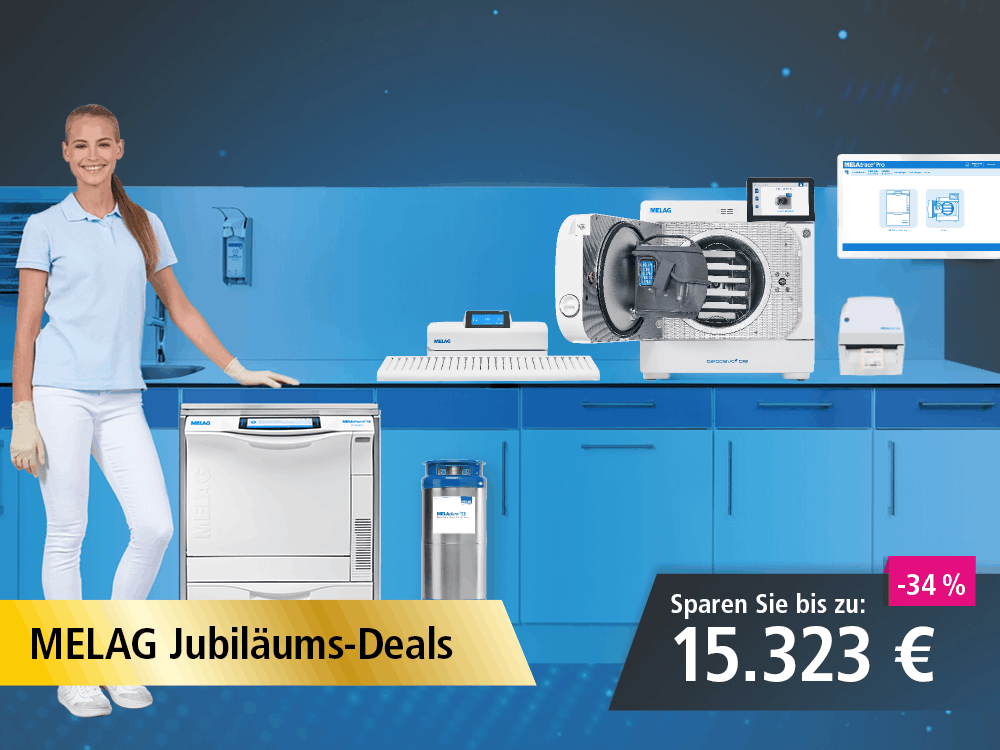 Komplettpaket mit Careclave und MELAtherm 10 Evolution | Fachdental-Jubiläumsdeal mit 34 % Rabatt